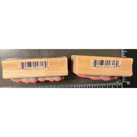 Hampton Art Wood mounted Rubber Stamp set  Floral & Leaf Designs by Kolette Hall - Picture 4 of 4